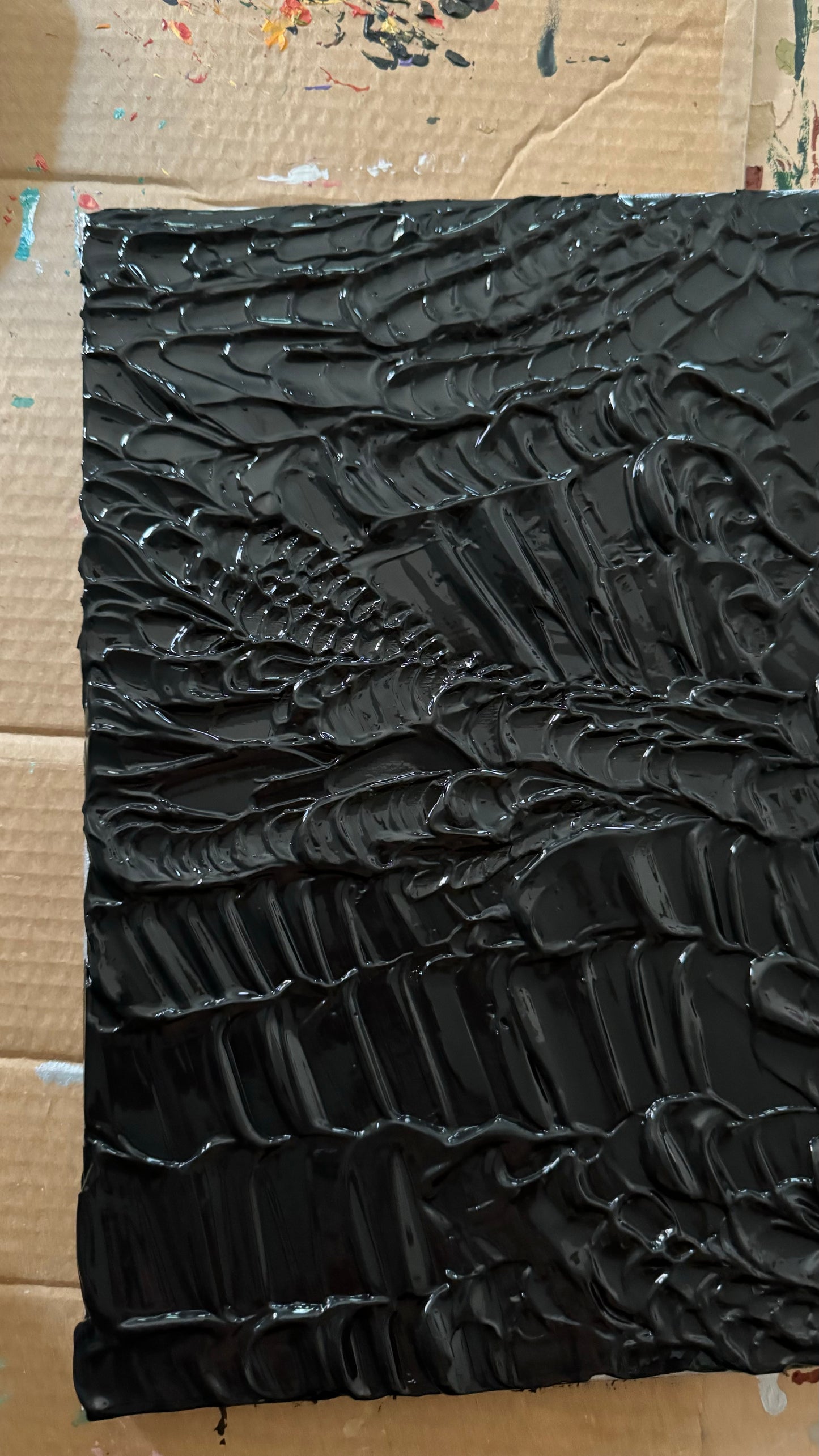 "meditation into inner space" - series: you are peace, impasto on canvas