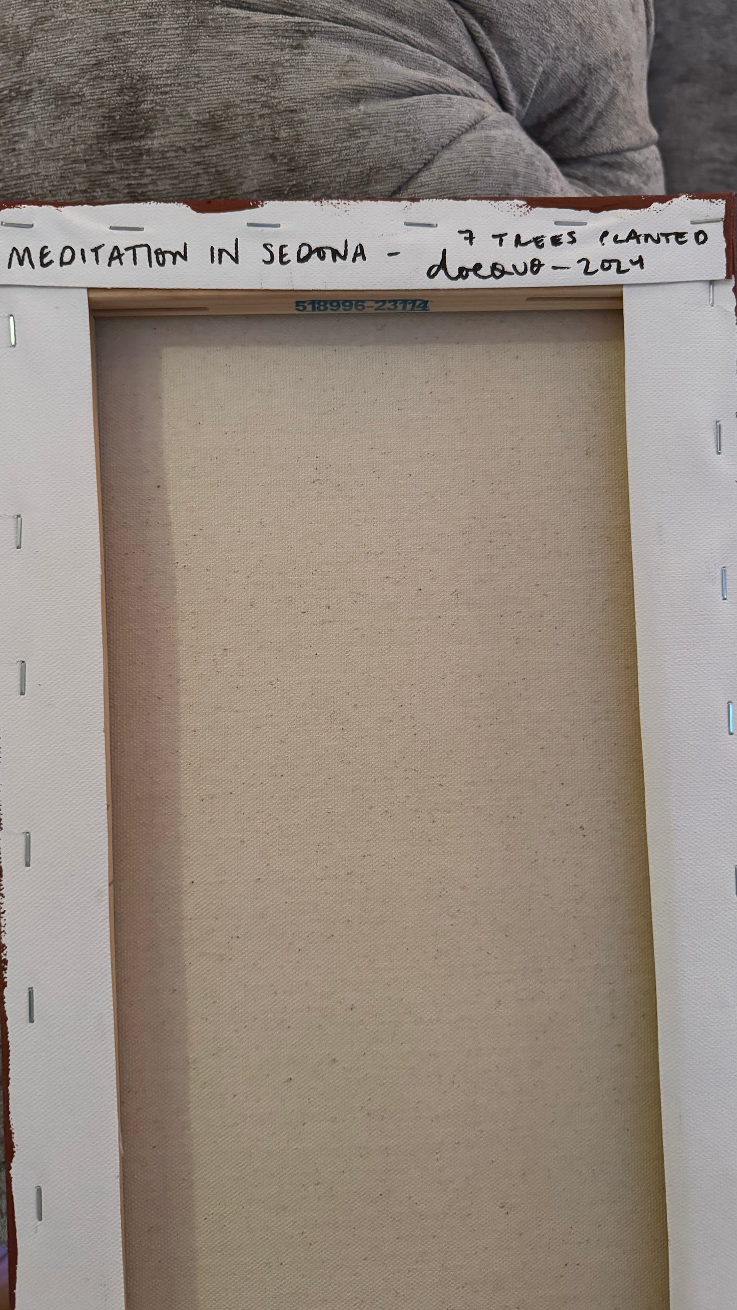 "meditation in sedona" - series: you are peace, impasto on canvas