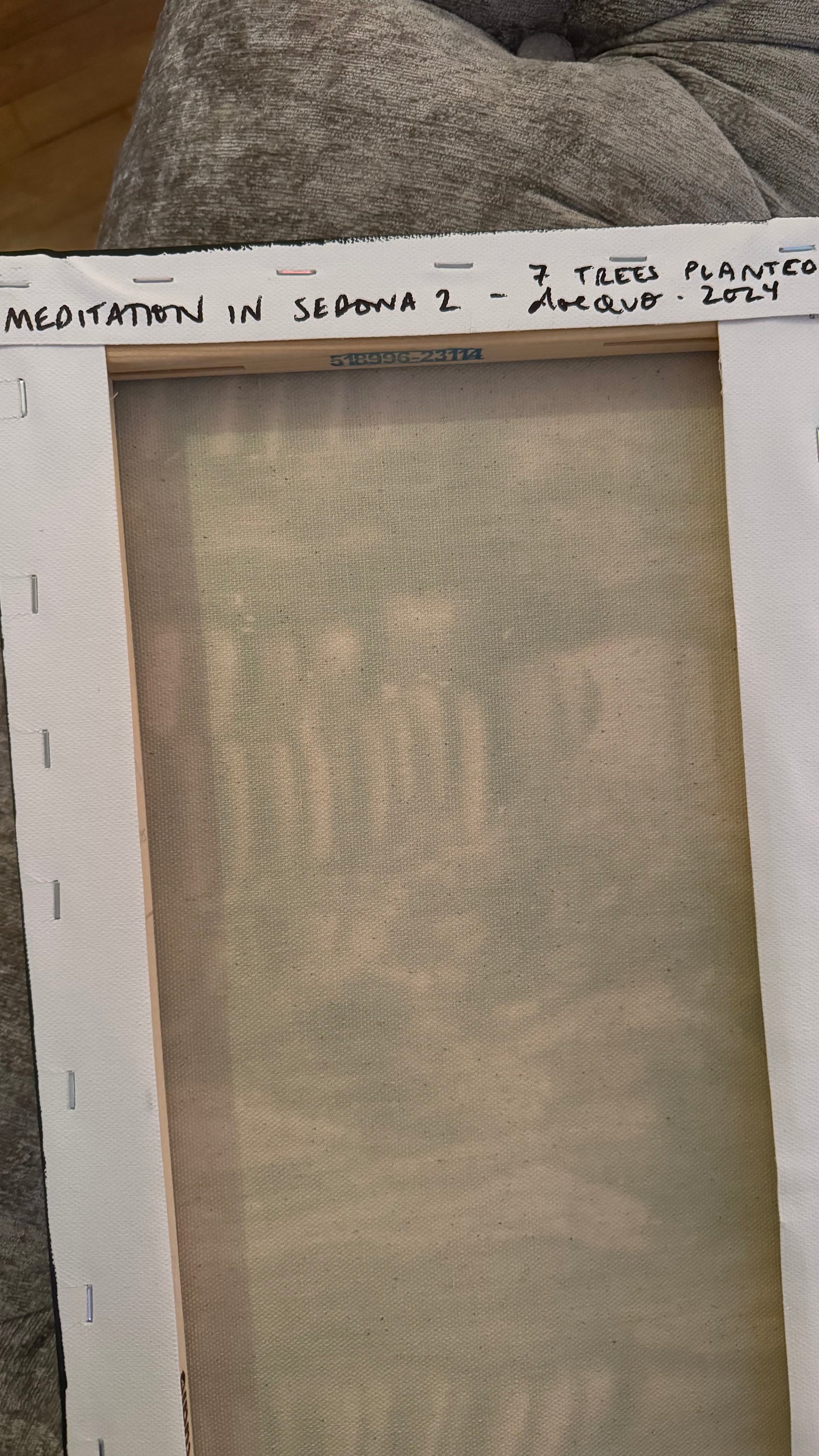 "meditation in sedona 2" - series: you are peace, impasto on canvas