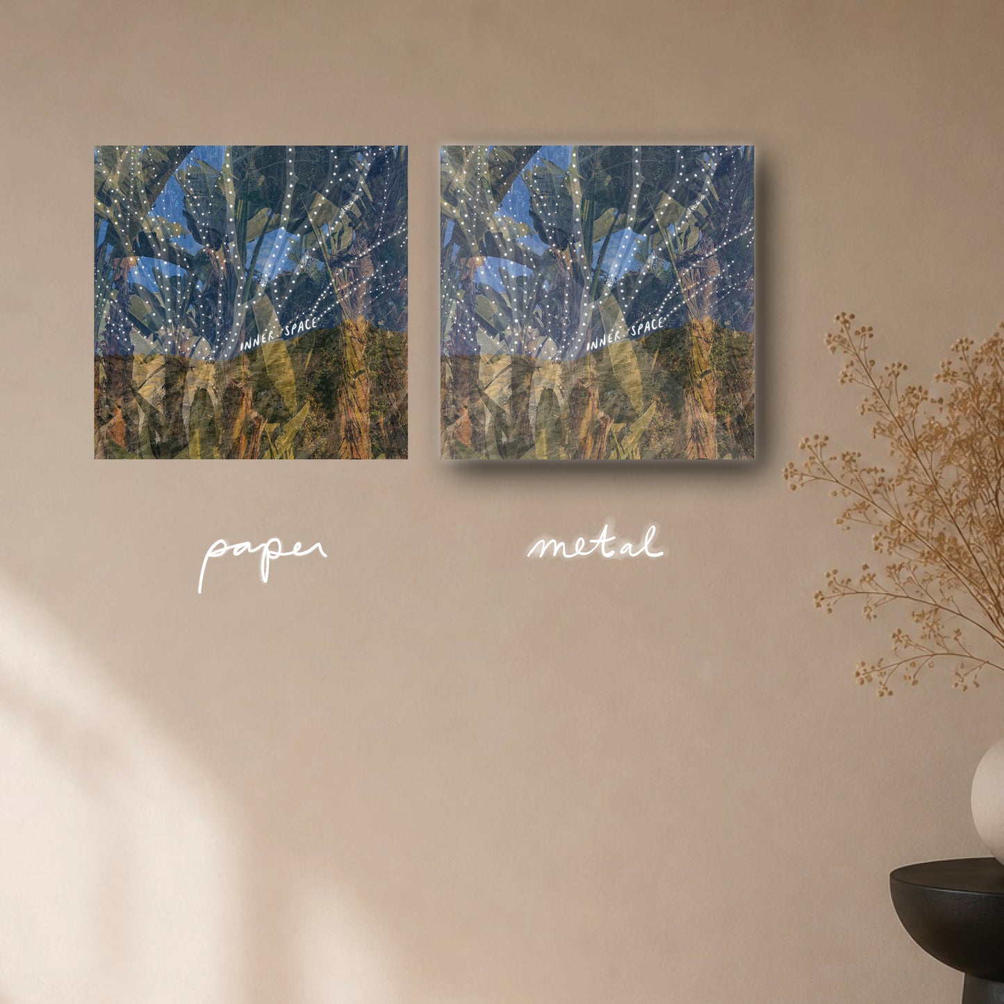 "inner space is the place" - series: you are home, paper or metal print