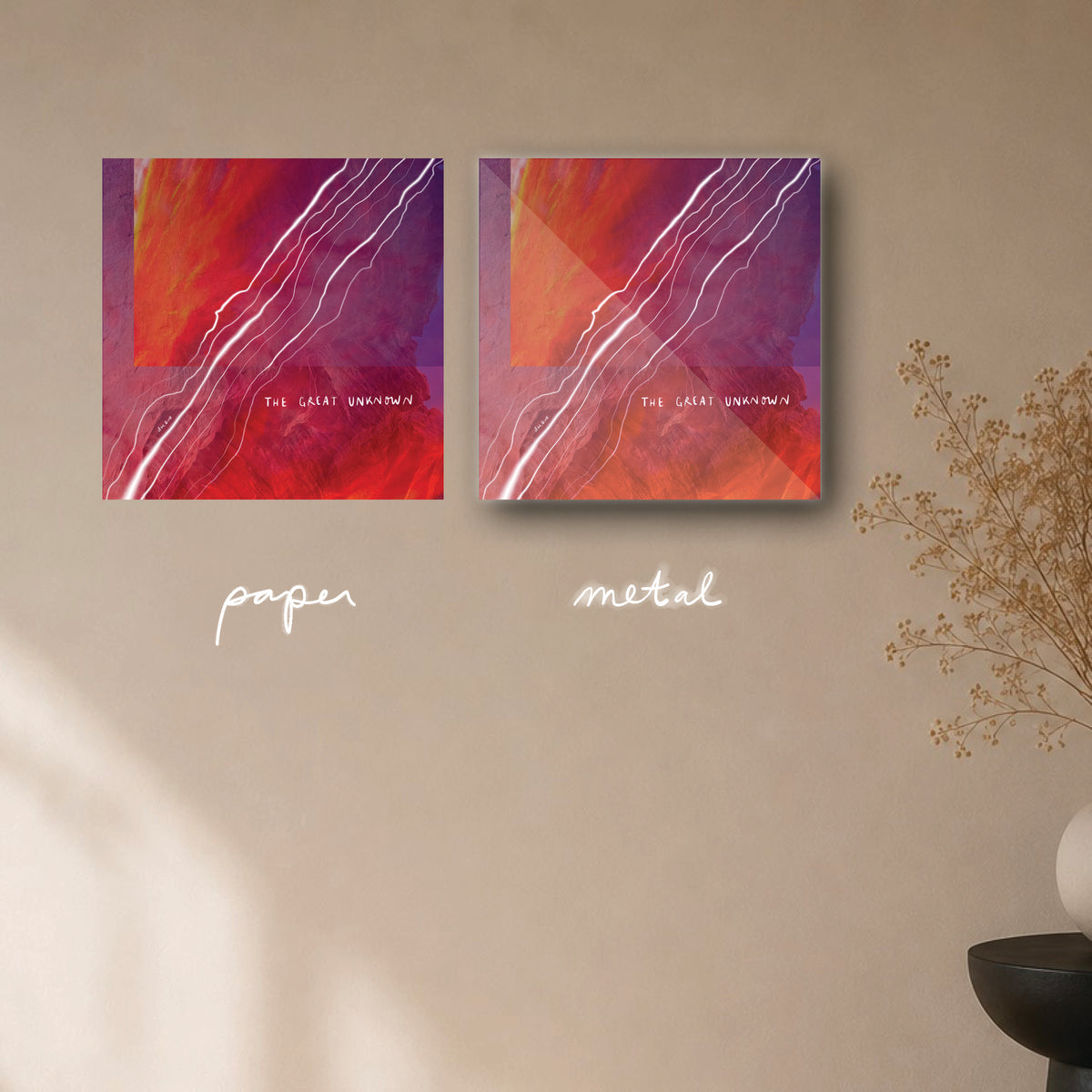 "the great unknown" - series: you are home, paper or metal print