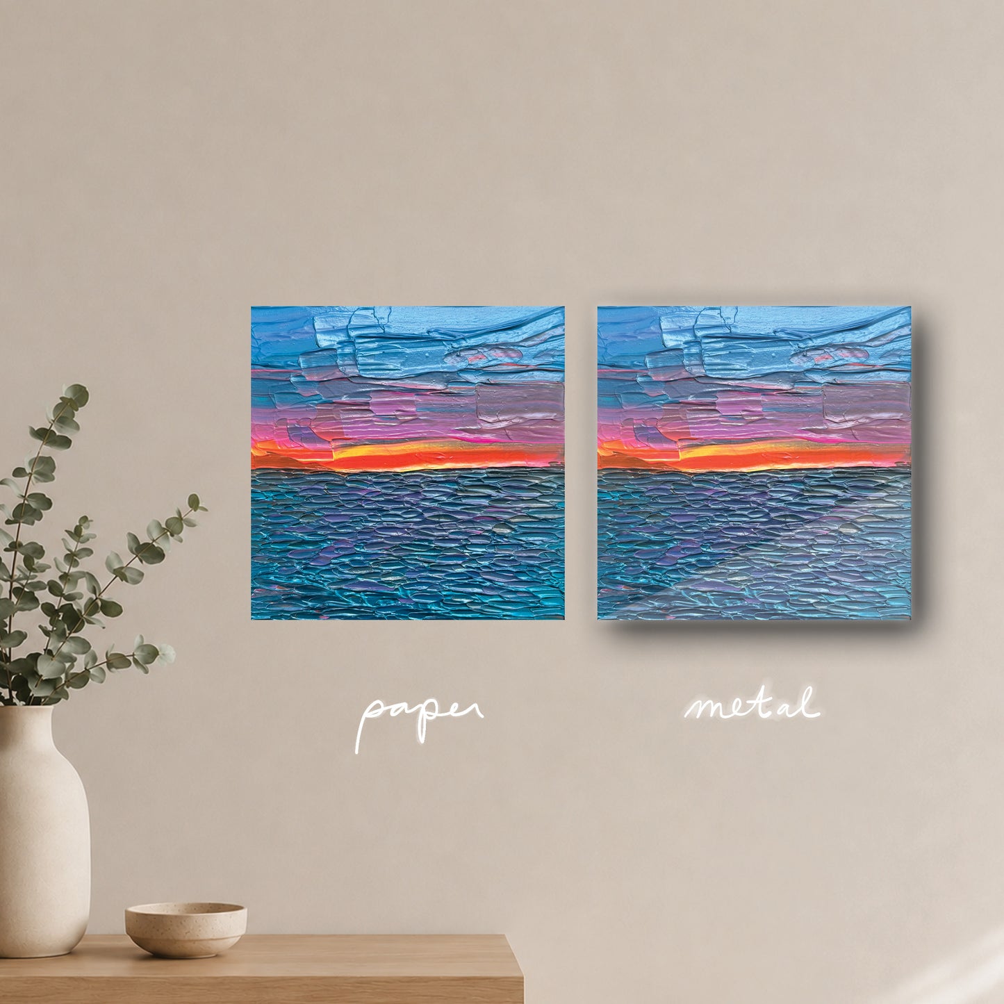 "orange flash" - series: you are golden, paper or metal print
