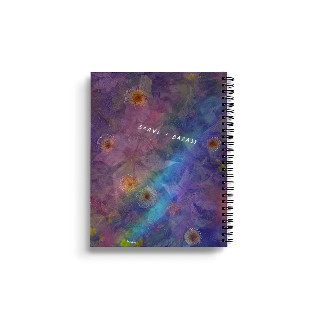 "brave + badass" - series: you are home, paper notebook