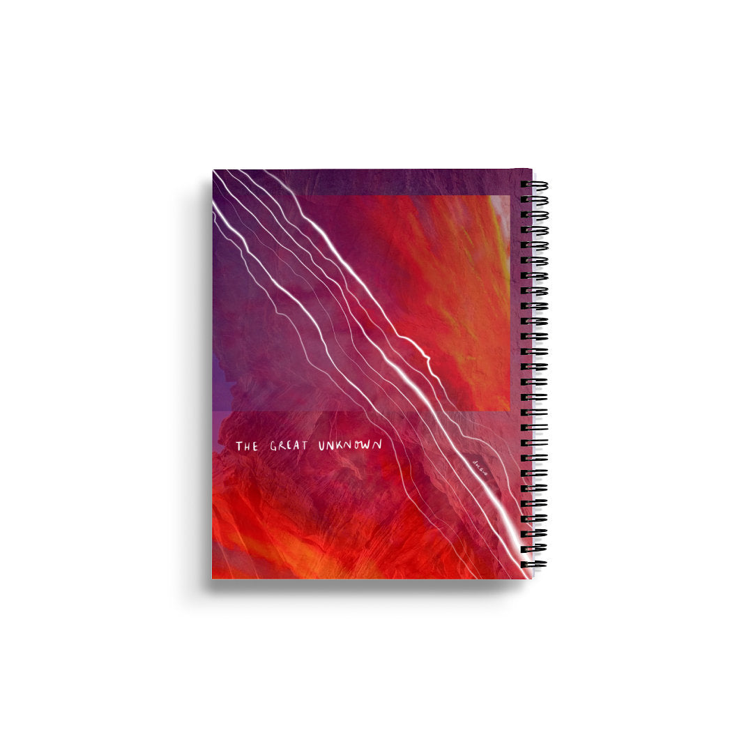 "the great unknown" - series: you are home, paper notebook