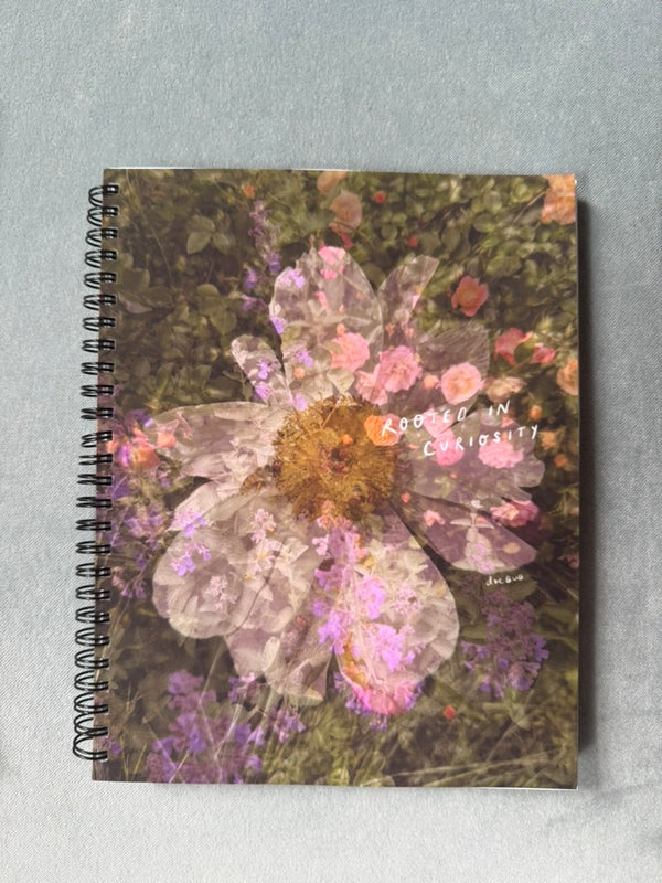 "rooted in curiosity" - series: you are home, paper notebook