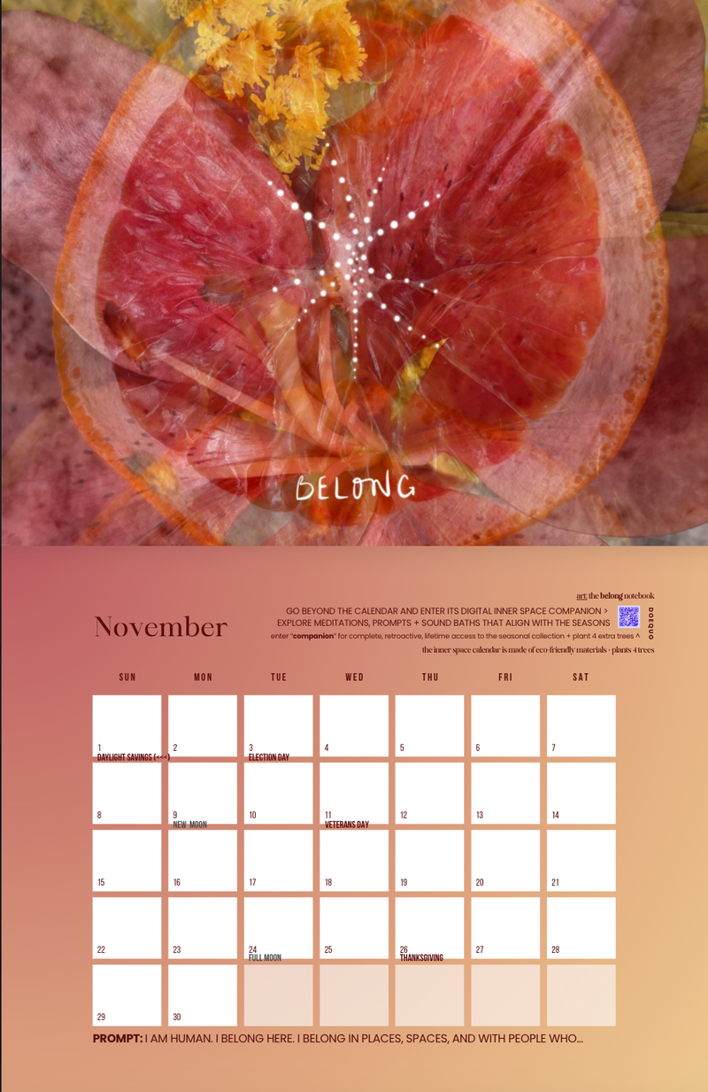 the 2026 inner space monthly calendar