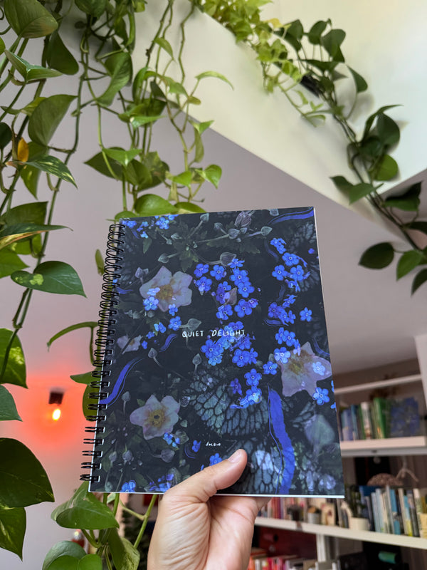 "quiet delight" - series: you are home, paper notebook
