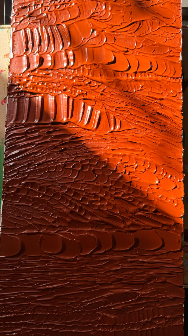 "meditation in sedona" - series: you are peace, impasto on canvas