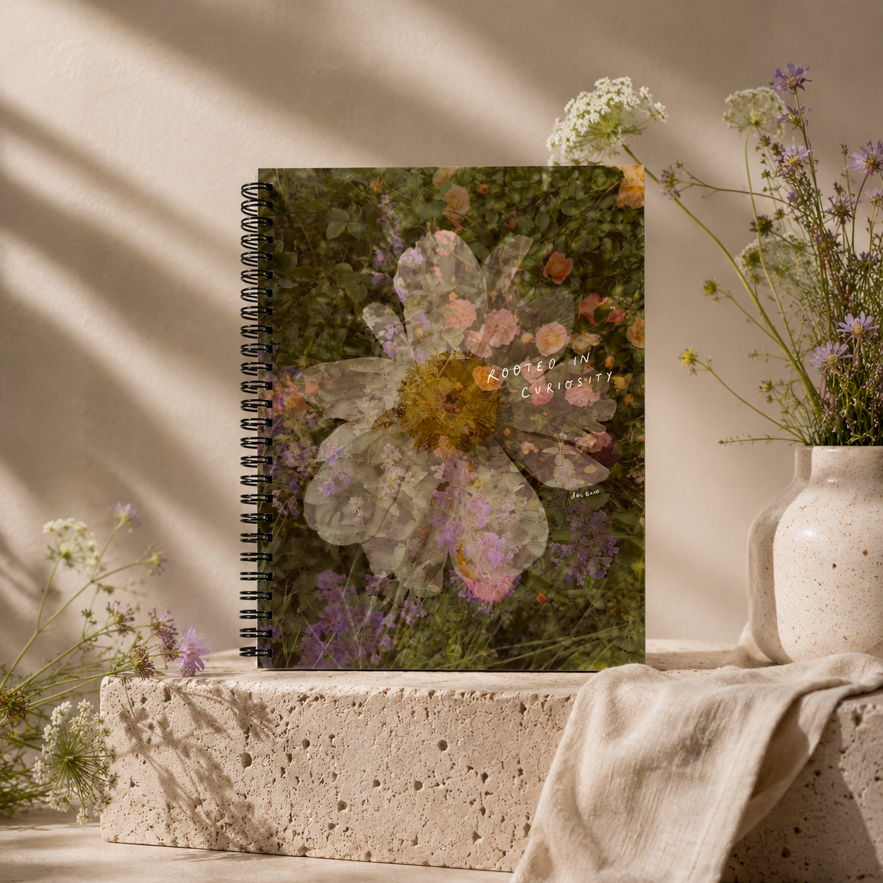 "rooted in curiosity" - series: you are home, paper notebook