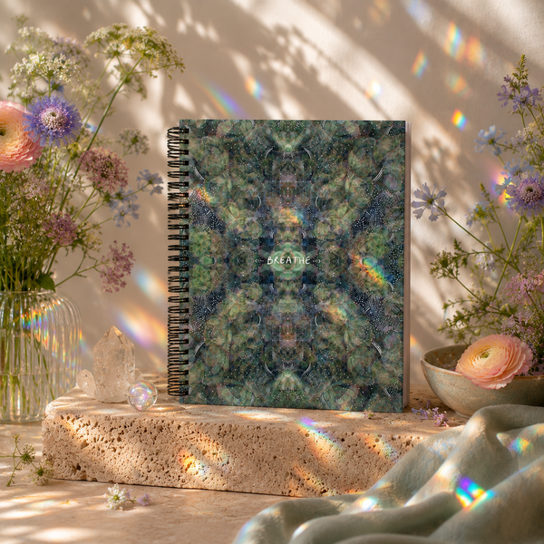"breathe in the succulents" - series: you are presence, paper notebook