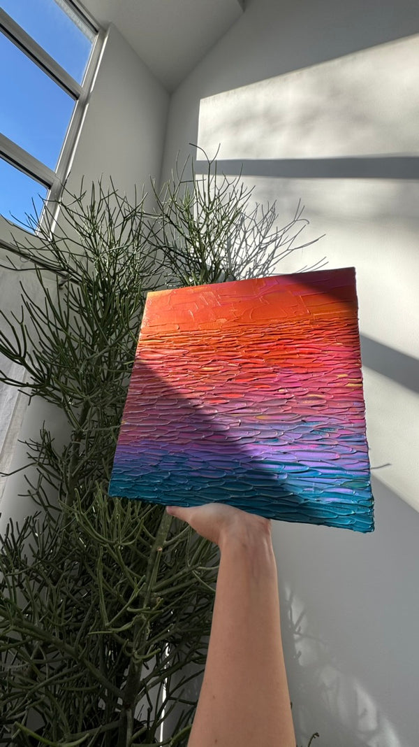 "let's go swimming all day swimming" - series: you are golden, impasto on pine