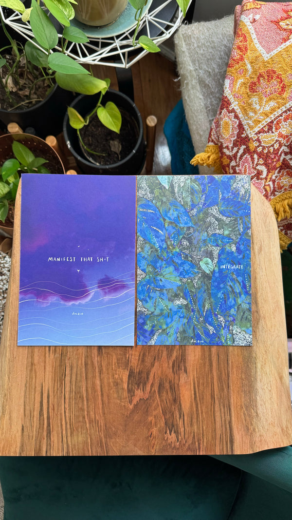 "integrate / manifest" - series: you are multidimensional, paper print