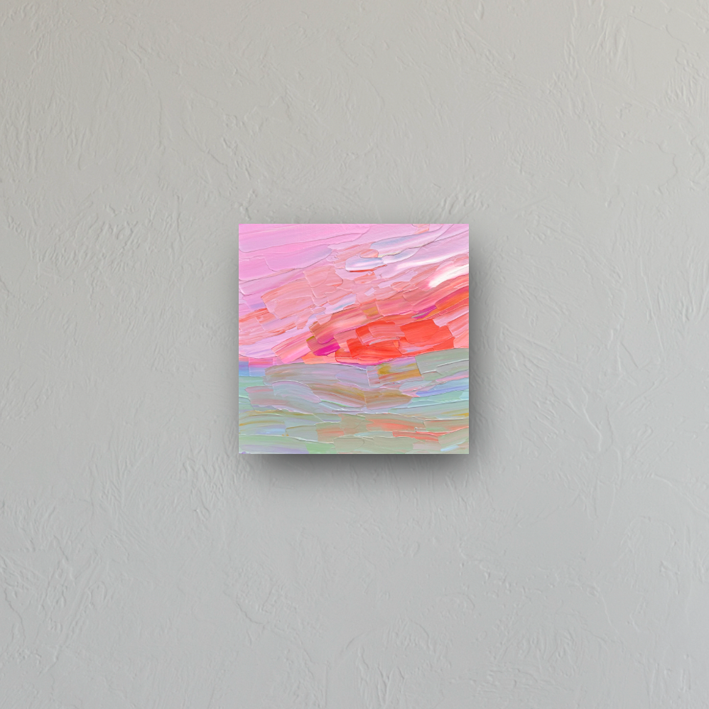 "pastel paradise" - series: you are golden, metal print