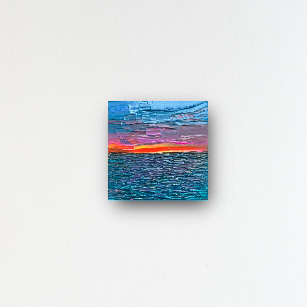 "orange flash" - series: you are golden, metal print