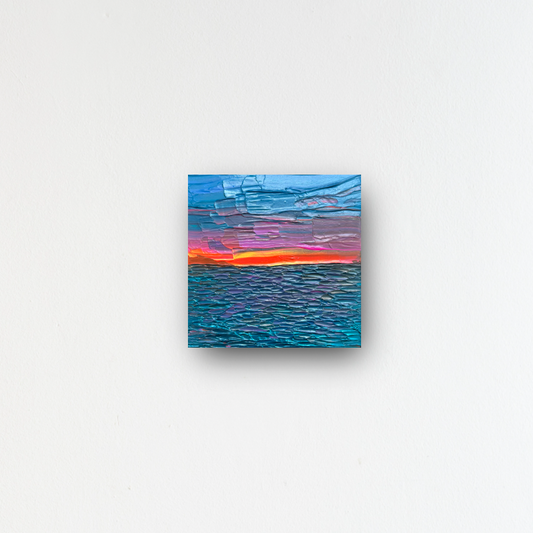 "orange flash" - series: you are golden, metal print