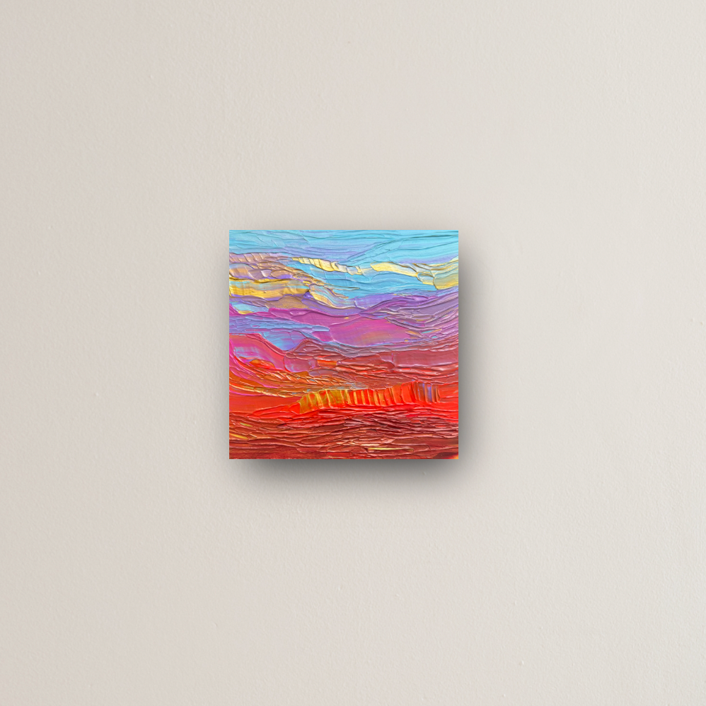 "flying through dreamland" - series: you are golden, metal print