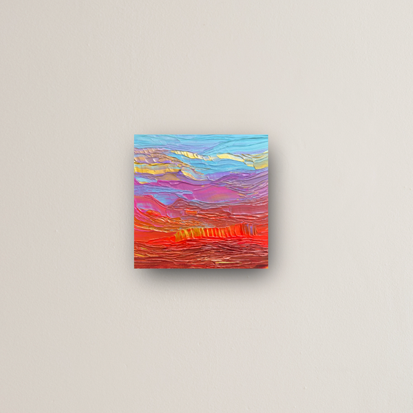 "flying through dreamland" - series: you are golden, metal print