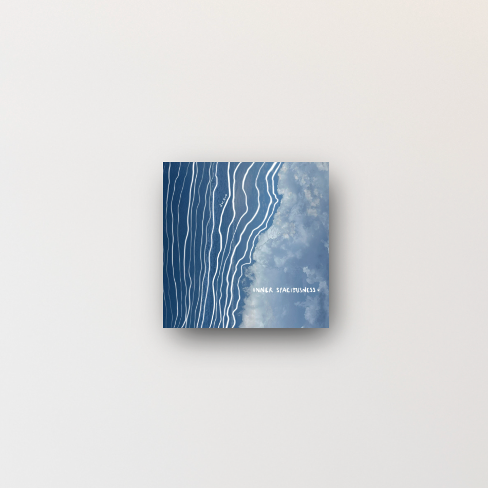 "explore your inner spaciousness" - series: you are home, metal print