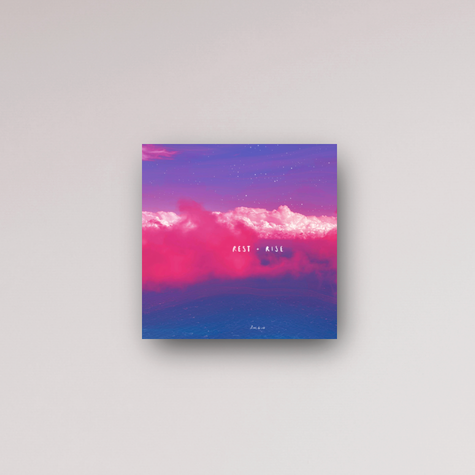 "rest + rise" - series: you are magic, metal print