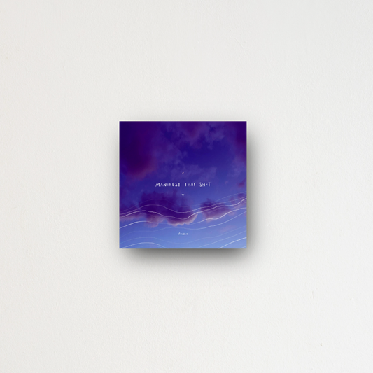 "manifest that sh*t" - series: you are magic, metal print