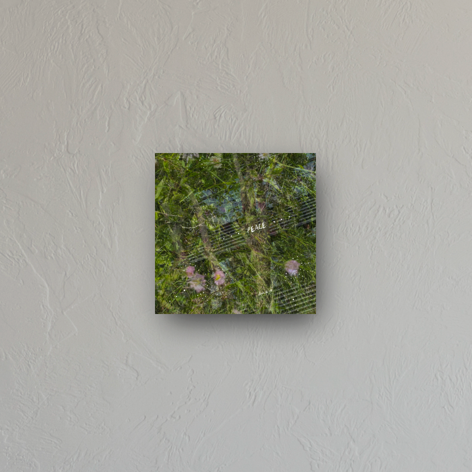 "inner peace" - series: you are exploding, metal print