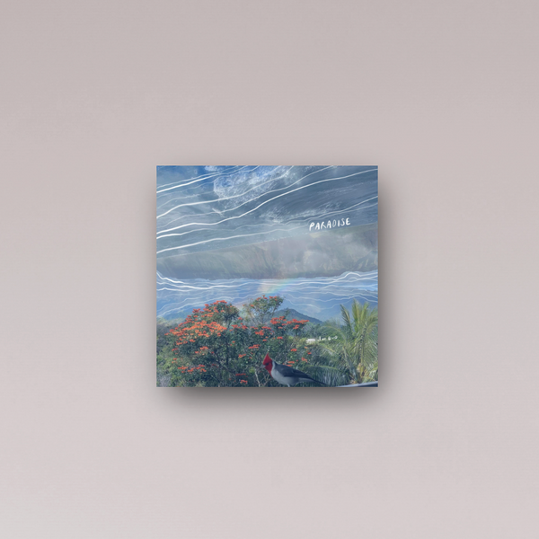 "paradise is a feeling" - series: you are exploding, metal print