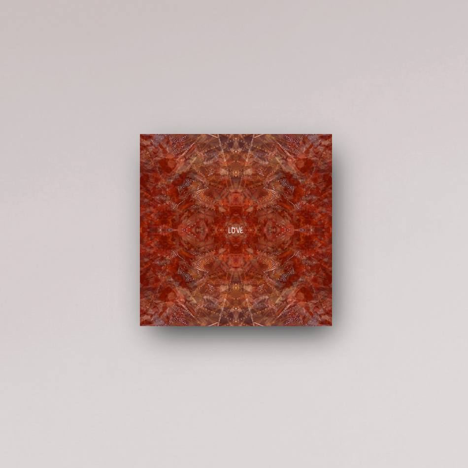 "self love is the answer" - series: you are presence, metal print