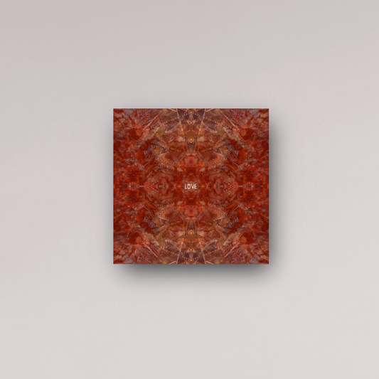 "self love is the answer" - series: you are presence, metal print