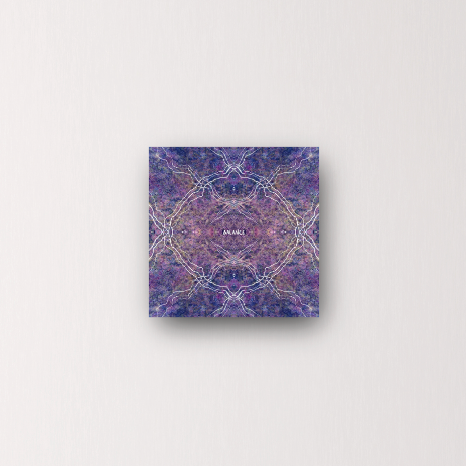 "balance your sh*t" - series: you are home, metal print