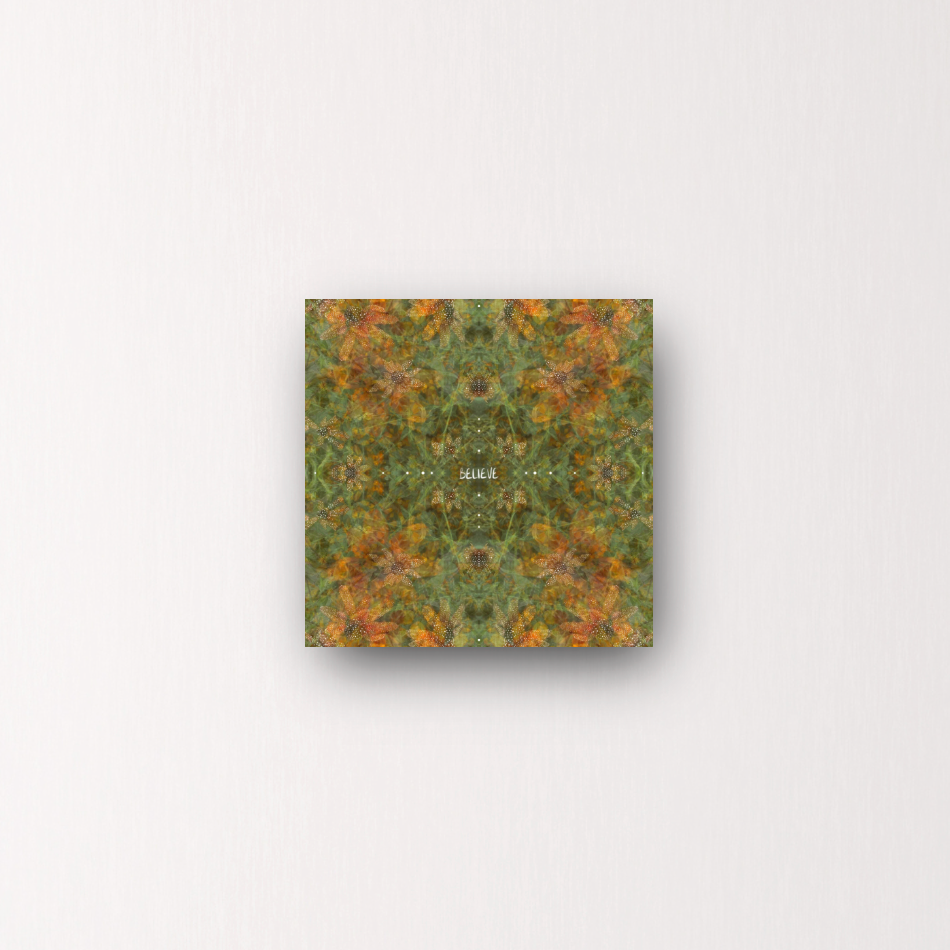 "believe in your magic" - series: you are presence, metal print