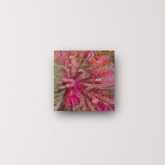 "in awe of our worlds" - series: you are magic, metal print