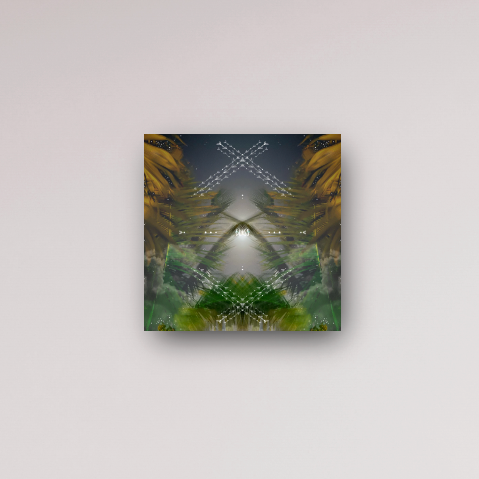 "you are bliss" - series: you are home, metal print