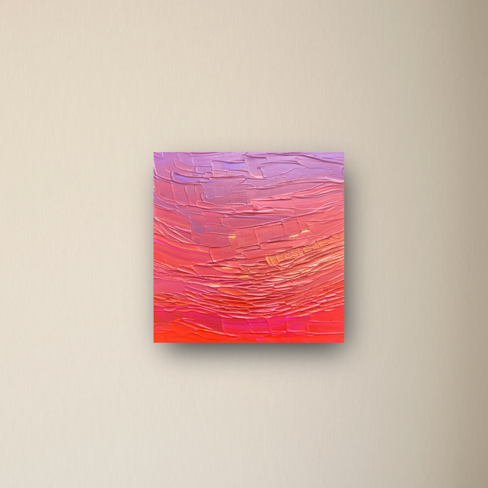 "kiss the sky" - series: you are golden, metal print