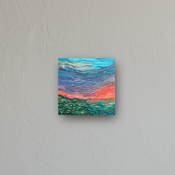 "midnight, the sun, and you" - series: you are golden, metal print