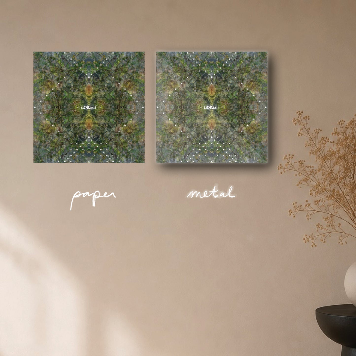 "connect back to you" - series: you are home, paper or metal print
