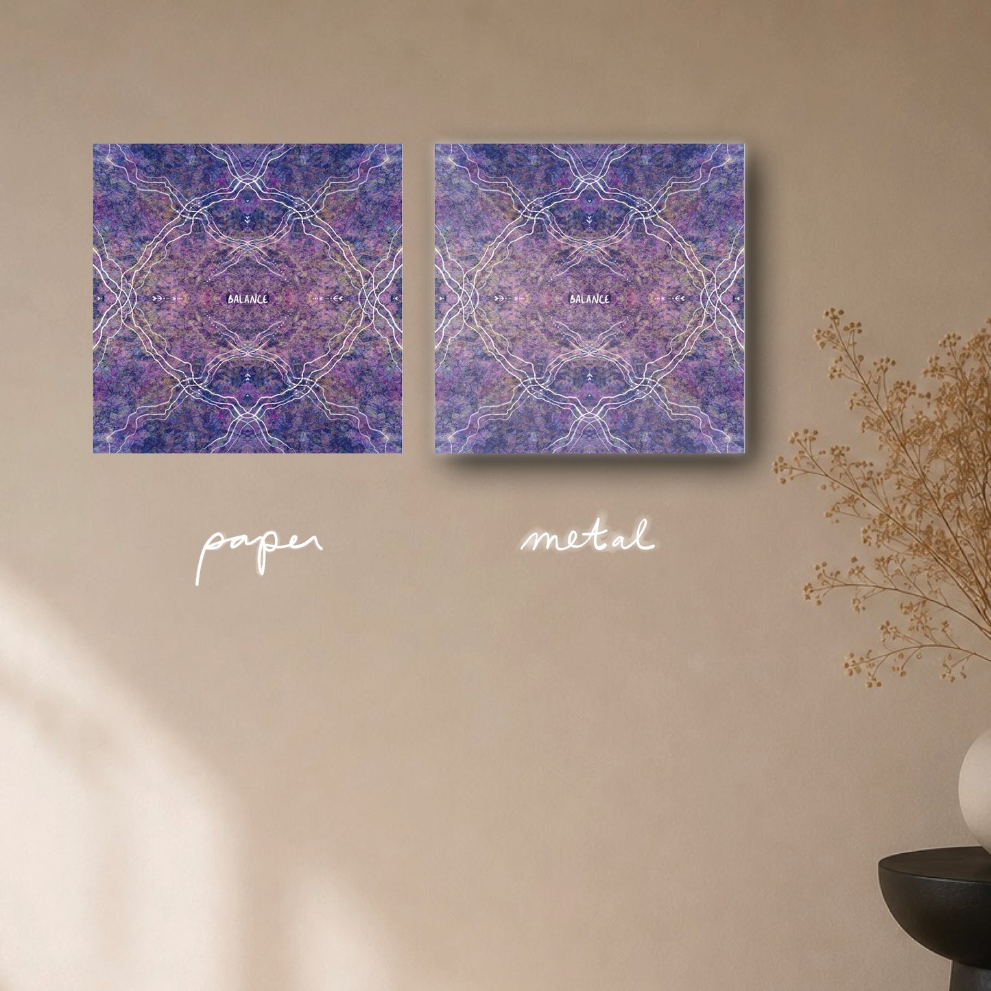 "balance your sh*t" - series: you are home, paper or metal print
