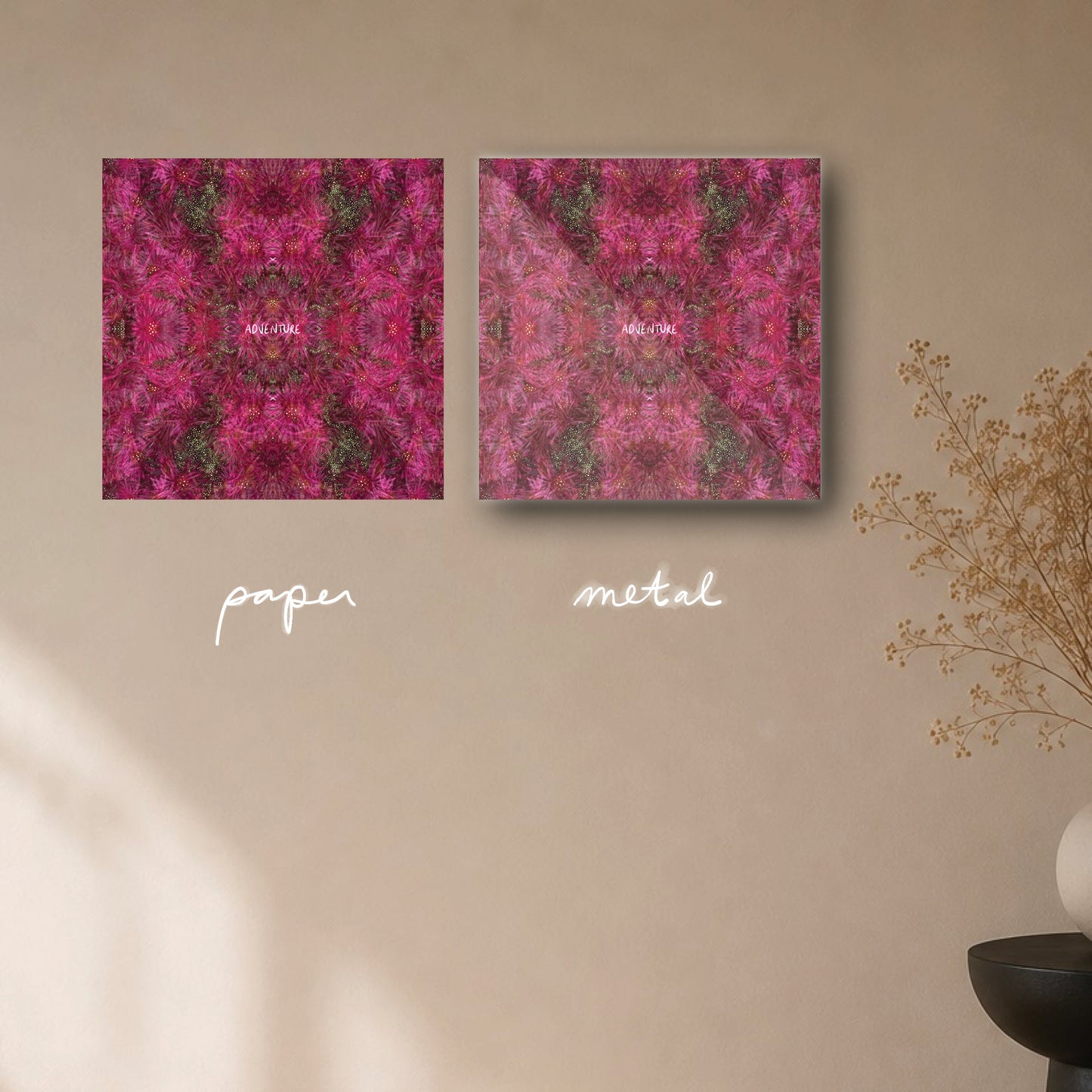 "adventure is within" - series: you are presence, paper or metal print