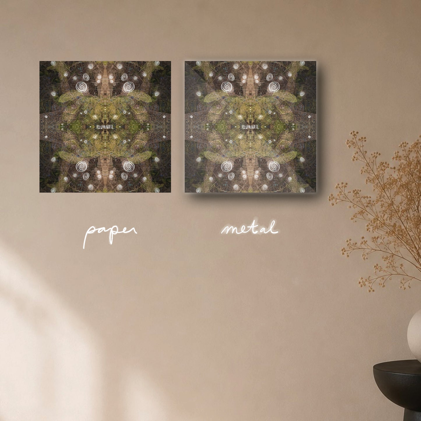 "illuminate from within" - series: you are home, paper or metal print