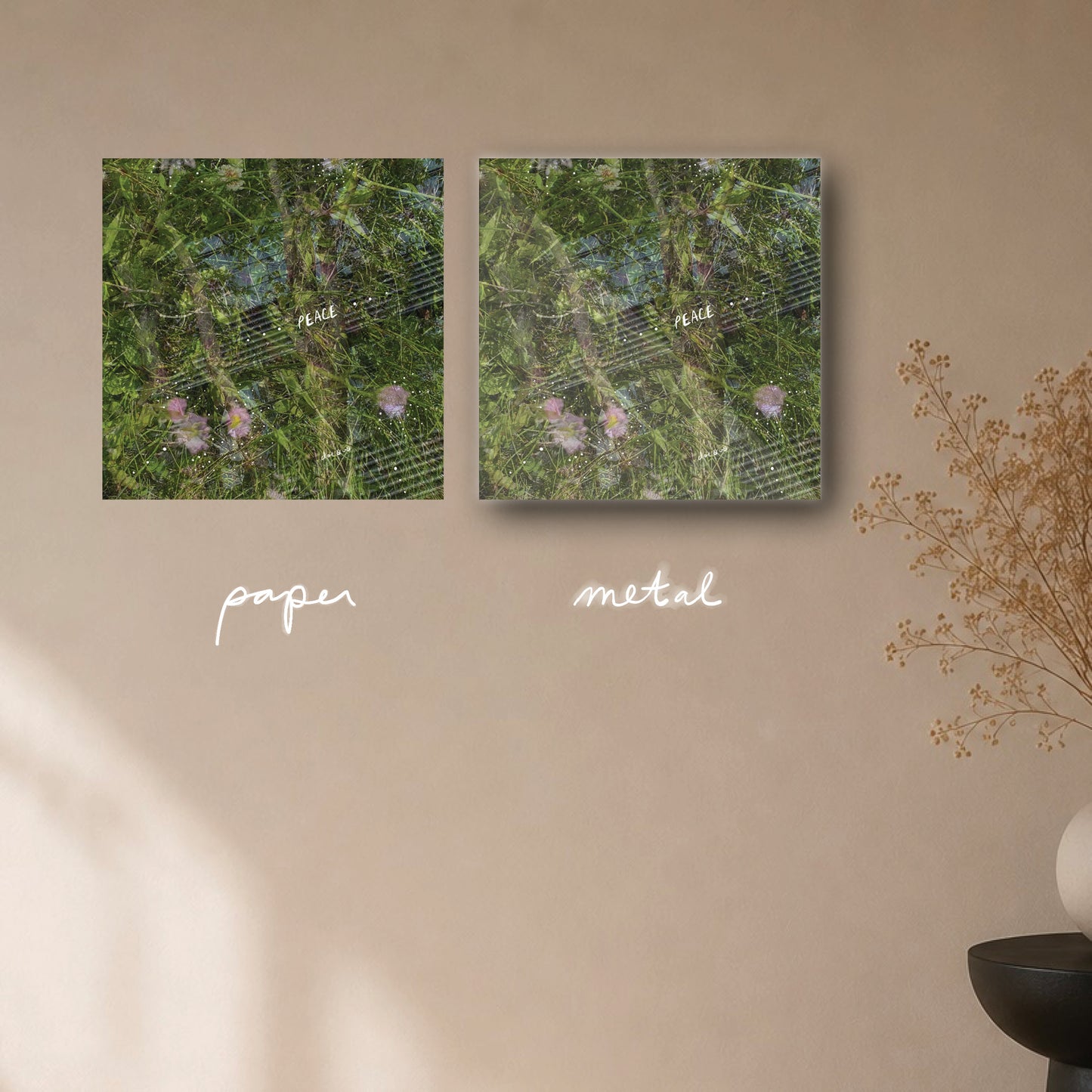 "inner peace" - series: you are exploding, paper or metal print