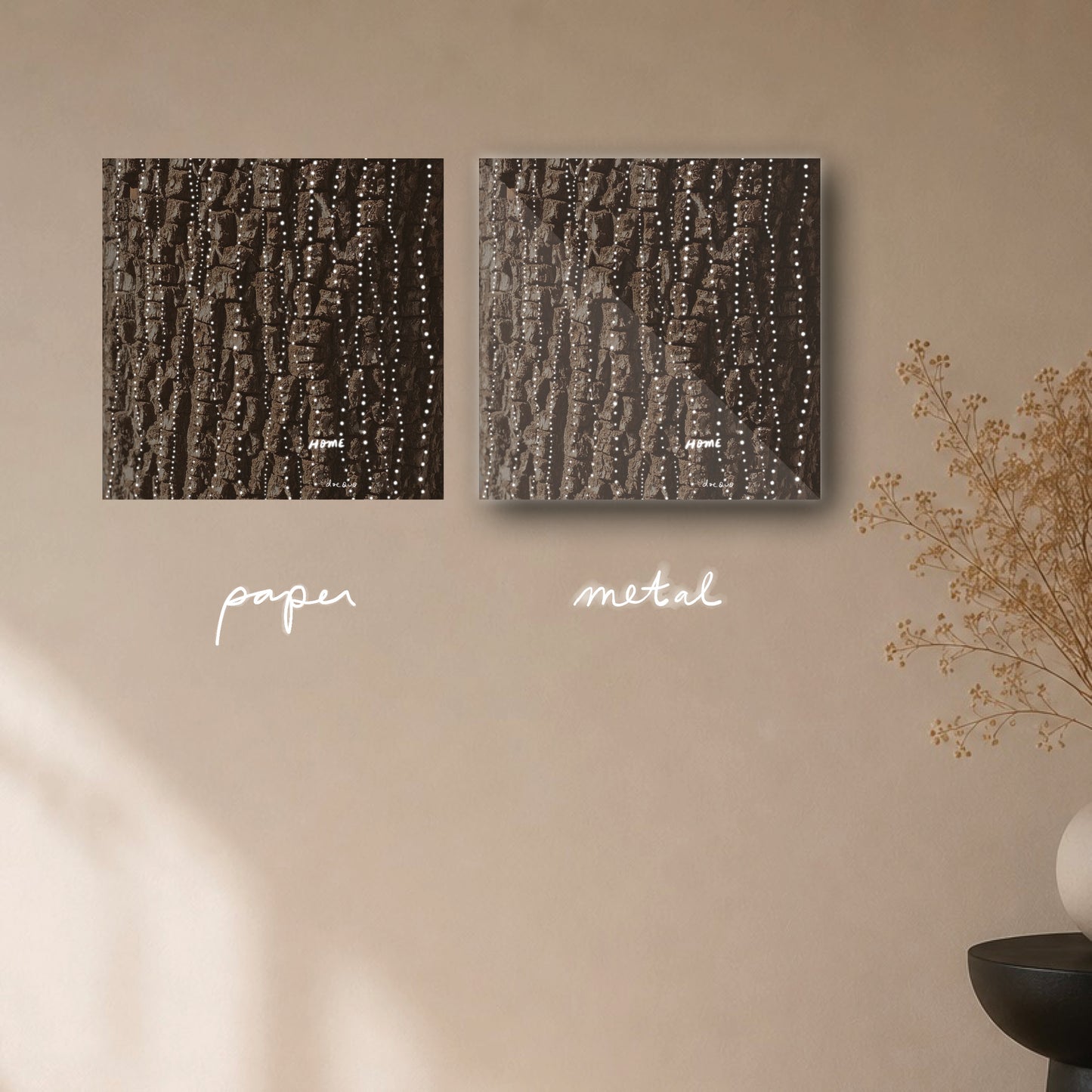 "inwards is home" - series: you are magic, paper or metal print