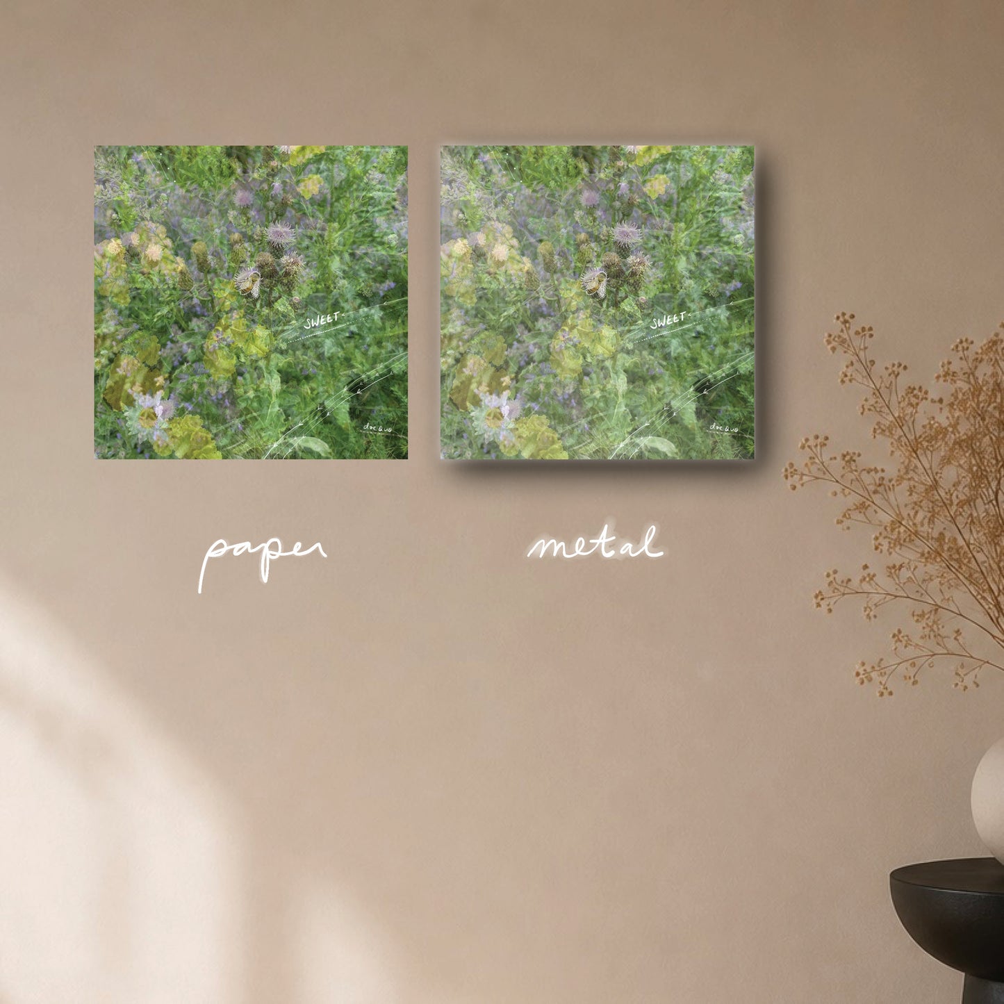 "your sweetness makes you strong" - series: you are exploding, paper or metal print