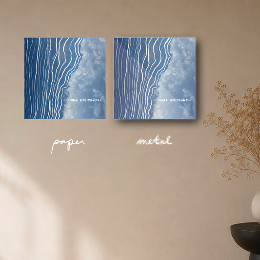 "explore your inner spaciousness" - series: you are home, paper or metal print