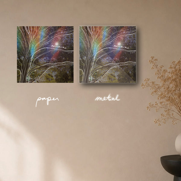 "singing with musicollage" - series: you are magic, paper or metal print