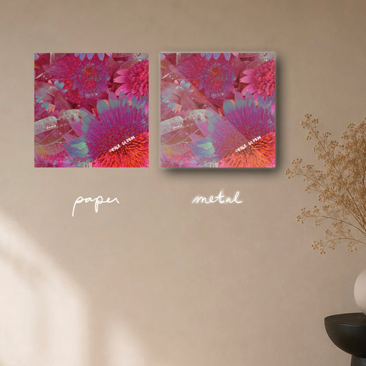 "your inner bloom is electric bb" - series: you are home, paper or metal print