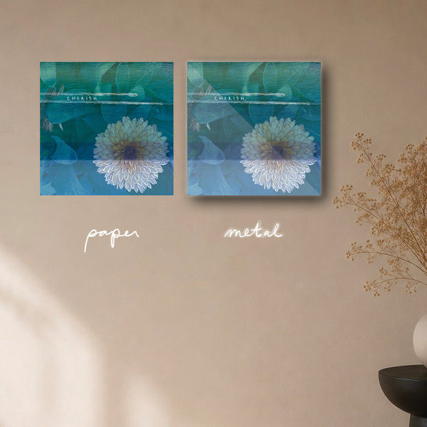 "cherish this moment" - series: you are home, paper or metal print