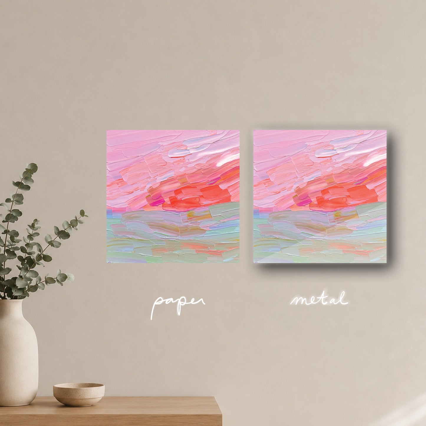 "pastel paradise" - series: you are golden, paper or metal print