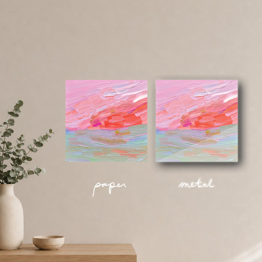 "pastel paradise" - series: you are golden, paper or metal print