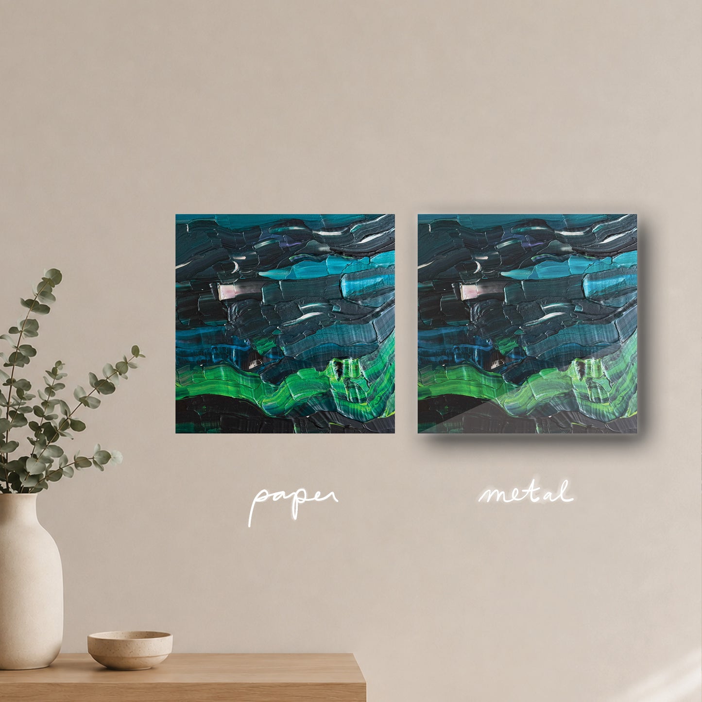 "the wild midnight" - series: you are atmospheric, paper or metal print
