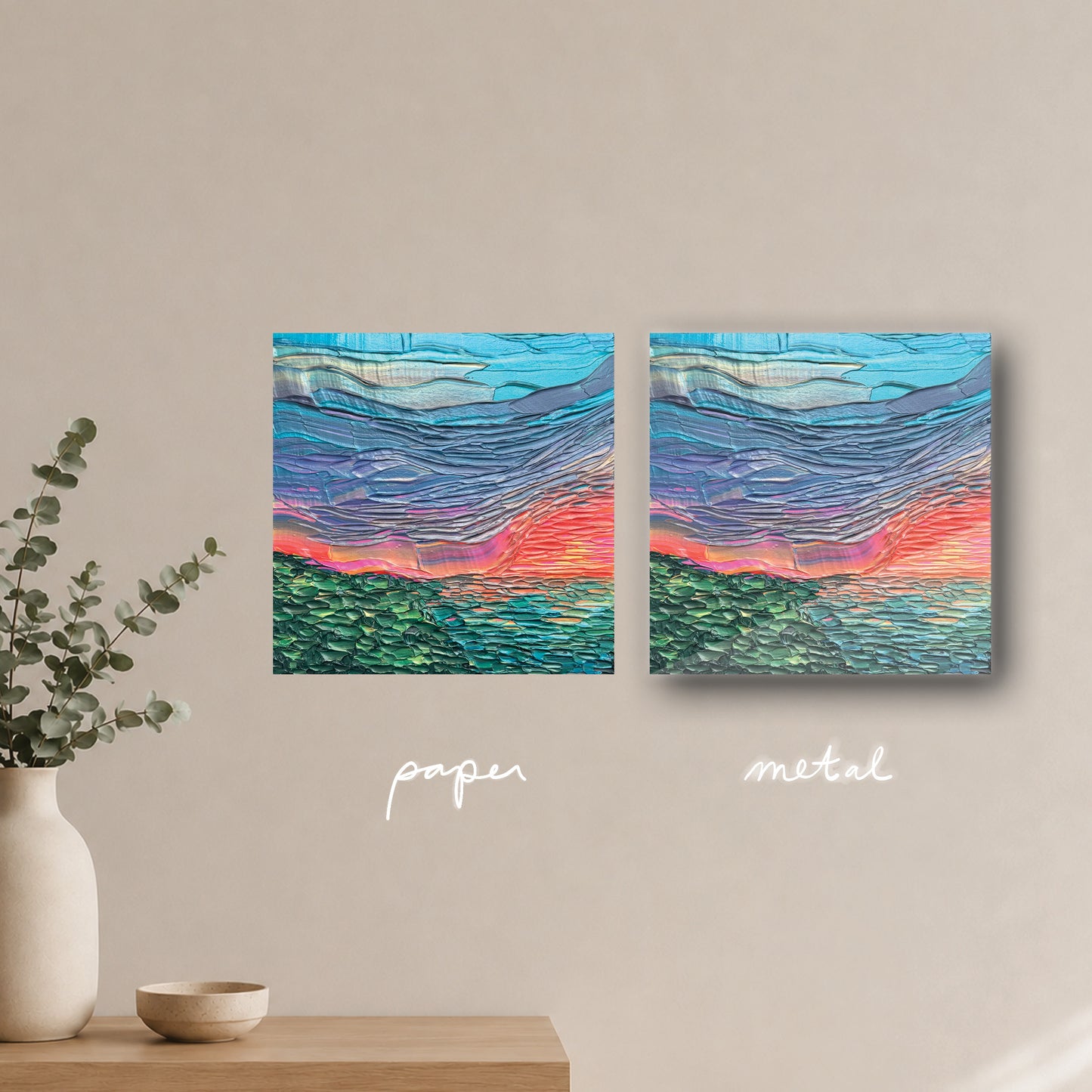 "midnight, the sun, and you" - series: you are golden, paper or metal print