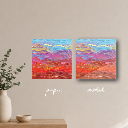 "flying through dreamland" - series: you are golden, paper or metal print